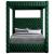 Royal Velvet Canopy Bed