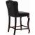 Suri Velvet Counter Stool with Espresso Wood Legs
