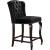 Suri Velvet Counter Stool with Espresso Wood Legs
