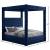 Royal Velvet Queen Size Canopy Bed