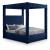 Royal Velvet Canopy Bed