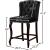 Suri Velvet Counter Stool with Espresso Wood Legs