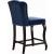 Suri Velvet Counter Stool with Espresso Wood Legs