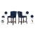 Suri Velvet Counter Stool with Espresso Wood Legs