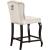 Suri Velvet Counter Stool with Espresso Wood Legs