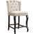 Suri Velvet Counter Stool with Espresso Wood Legs