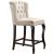 Suri Velvet Counter Stool with Espresso Wood Legs