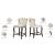 Suri Velvet Counter Stool with Espresso Wood Legs
