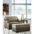 Alesbury Polyester/Faux Leather Ottoman