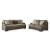 Alesbury Polyester/Faux Leather Living Room Set