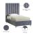 Candace Velvet Twin Size Bed