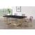 Heidi Velvet Dining Chair with Polished Gold Metal Frame