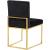 Giselle Velvet Dining Chair with Metal Frame
