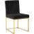 Giselle Velvet Dining Chair with Metal Frame