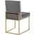 Giselle Velvet Dining Chair with Metal Frame