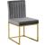 Giselle Velvet Dining Chair with Metal Frame