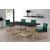 Giselle Velvet Dining Chair with Polished Gold Metal Frame