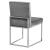 Giselle Velvet Dining Chair with Polished Chrome Metal Frame