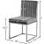 Giselle Velvet Dining Chair with Polished Chrome Metal Frame
