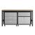 Fortress 3-Piece Textured Metal Garage Storage Set, Composition 5