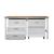 Fortress 3-Piece Textured Metal Garage Storage Set, Composition 5