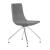 North Cape Low Back Armless Meeting Chair, Chromed 4-leg Base