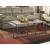 Modern Basics Rectangular Travertine/Metal Nesting Cocktail Table Set