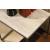 Modern Basics Rectangular Travertine/Metal End Table