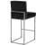 Giselle Velvet Counter Stool with Polished Chrome Metal Frame