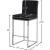 Giselle Velvet Counter Stool with Polished Chrome Metal Frame