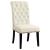 Alana Tufted Back Fabric Side Chair with Nailhead Trim