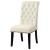 Alana Tufted Back Fabric Side Chair with Nailhead Trim