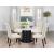 Alana Tufted Back Fabric Side Chair with Nailhead Trim
