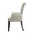 Alana Tufted Back Fabric Arm Chair with Nailhead Trim