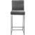 Giselle Velvet Counter Stool with Polished Chrome Metal Frame