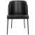 Jagger Faux Leather Dining Chair with Matte Black Iron Legs