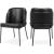 Jagger Faux Leather Dining Chair with Matte Black Iron Legs