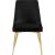 Karina Velvet Dining Chair with Polished Gold Metal Frame