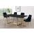 Karina Velvet Dining Chair with Polished Metal Frame