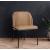 Jagger Faux Leather Dining Chair with Matte Black Iron Legs