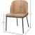 Jagger Faux Leather Dining Chair with Matte Black Iron Legs