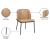 Jagger Faux Leather Dining Chair with Matte Black Iron Legs