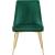 Karina Velvet Dining Chair with Polished Metal Frame