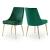 Karina Velvet Dining Chair with Polished Gold Metal Frame