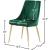Karina Velvet Dining Chair with Polished Metal Frame