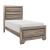 Beechnut Wood/Wood Veneer Panel Bed, Twin Size