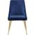Karina Velvet Dining Chair with Polished Gold Metal Frame