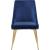 Karina Velvet Dining Chair with Polished Metal Frame