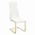 Montclair Leatherette Side Chair with Metal Base