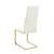Montclair Leatherette Side Chair with Metal Base